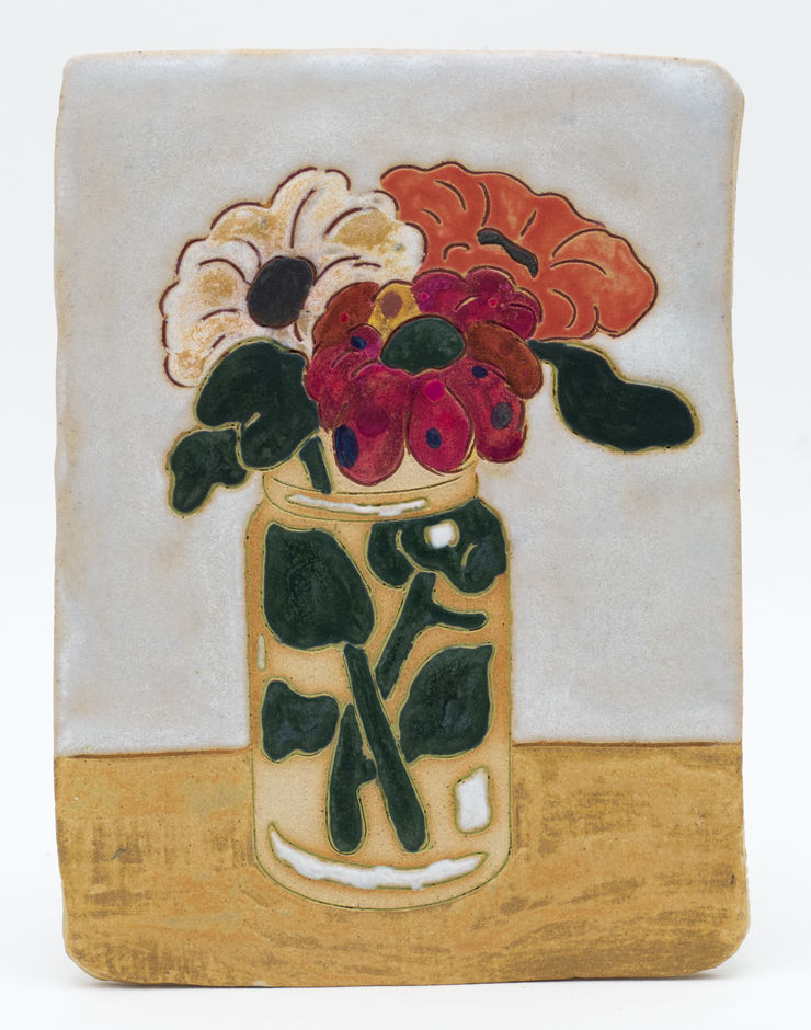 Kevin McNamee-Tweed York Flowers, 2022 Glazed ceramic 19.1 x 21.6 cm 7 1/2 x 8 1/2 in