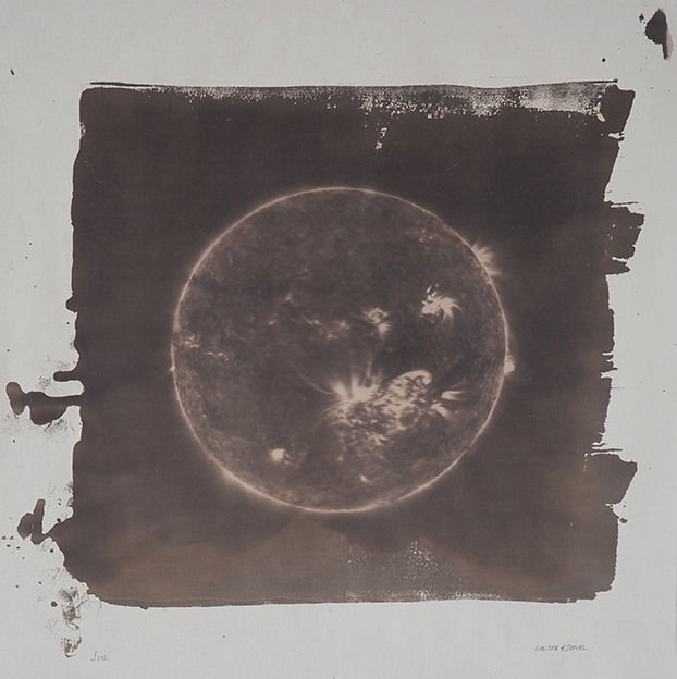 Walter & Zoniel Sul - Sun (Sunday), 2016 Signed and dated verso Planetary Salt Prints. Created with the salt from the artists' bodies. 40.6 × 40.6 cm