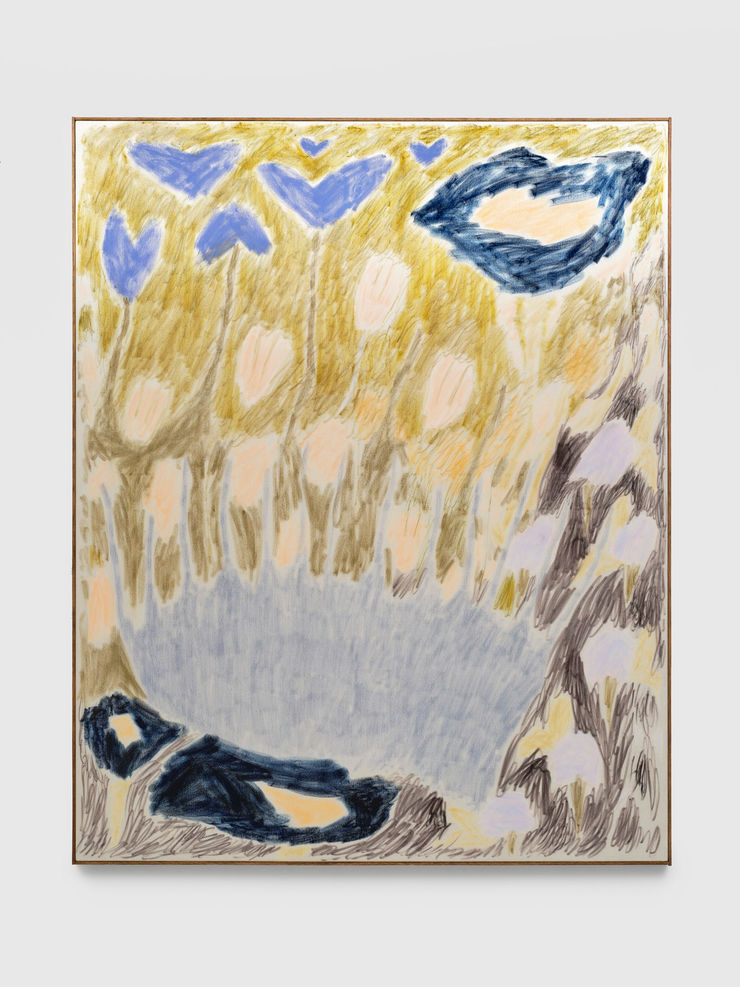 Larissa Lockshin, Untitled (Moonlit Stroll), 2023