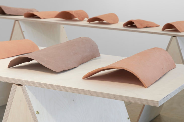 Rosa Johan Uddoh Thigh Tiles, 2017-2018 (ongoing) Ceramic Varying sizes (approx. 350 x 200 mm)