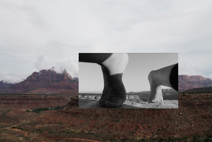 Marie Kaus Headstand Series 15th August 05.08 GMT (III), 2014 C-type print 30 x 40.6 cm