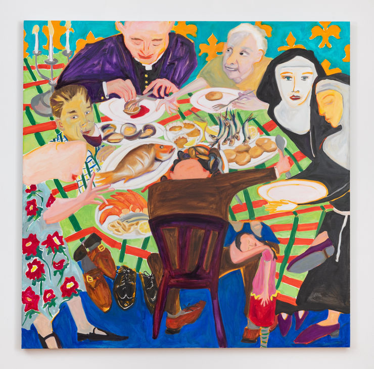 Maureen O'Leary, Family at Seven Fishes, Rome, 2023-24