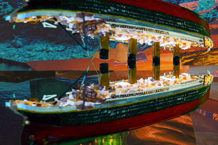 Claudia Bitrán, Ship at Sunset, 2023