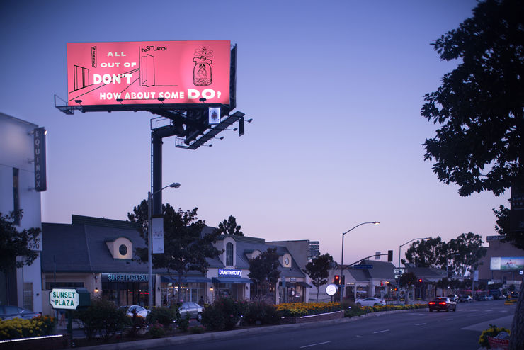 T. Kelly Mason, Sunset Plaza, 5 Billboards in 11 Places #4, 2020