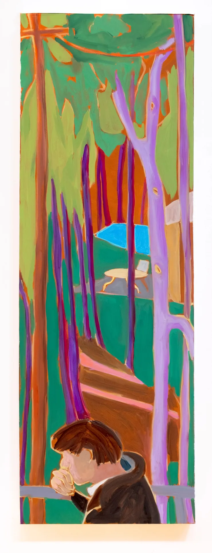 Maureen O'Leary, Commuter Leaves the Train for a Verdant Land, 2025