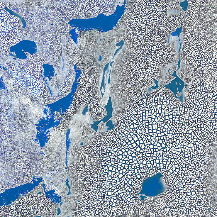 Diane Burko, Elegy for Pasterze Glacier, Austria, 2016