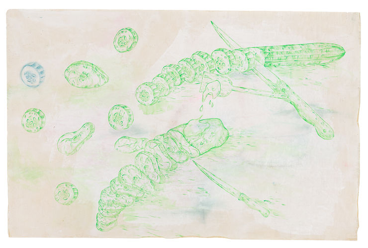 Minoo Yalsohrabi, Unnumbered Pages from a Lost Recipe Book: Chop, Slice, Slather, 2023