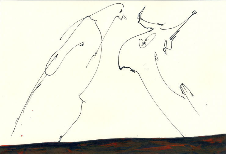 Bizhan Bassiri, Inchinato Pennino, 2019