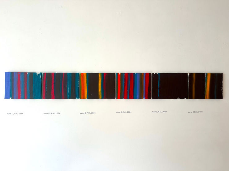 Joseph Awuah-Darko, June 3 - 25, set of six works , 2024