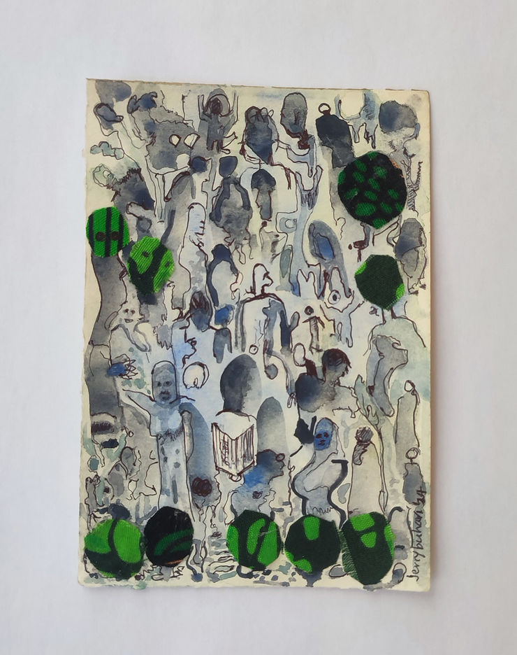 Jerry Buhari, Migrant’s dream of green lands II, Jápa series, 2024