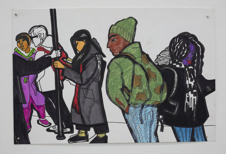 Victoria Lomasko, Isn't America a Dream (no.5), 2019