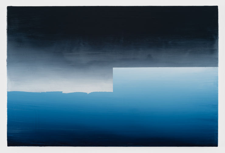 Agata Bogacka, Divided View 10, 2022, Acrylic on linen, 80 x 120 cm | 31 1/2 x 47 1/4 in.