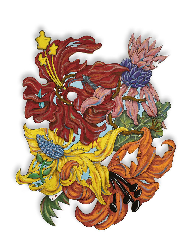 Penelope Gottlieb, Hibiscadelphus crucibracteaus, 2014