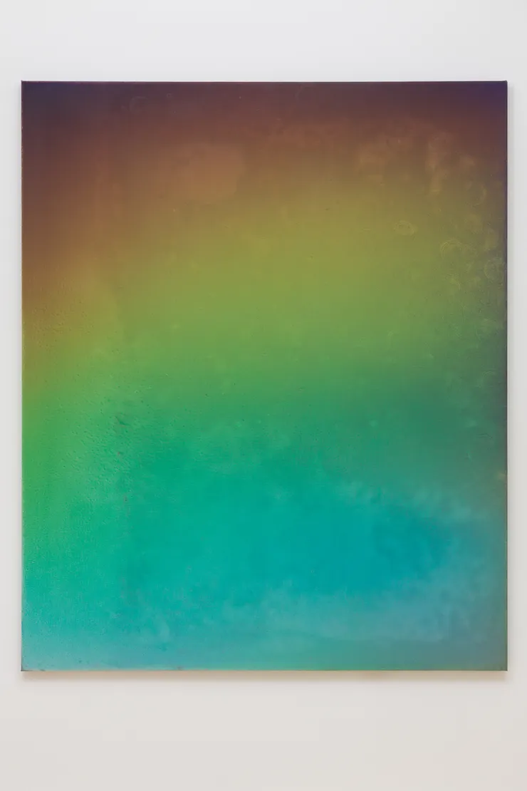 Matthias Reinmuth, Glimpse Milano (green, turquoise, brown), 2022