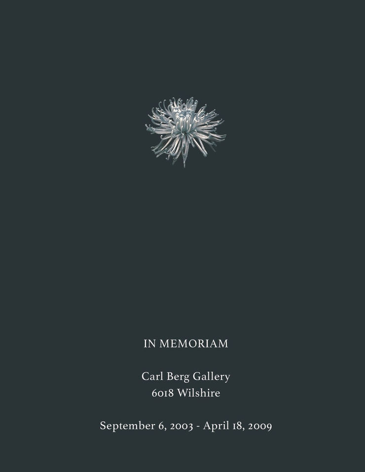 Jessica Minckley, the End of an Epoch, (Death of Carl Berg Gallery), 2014