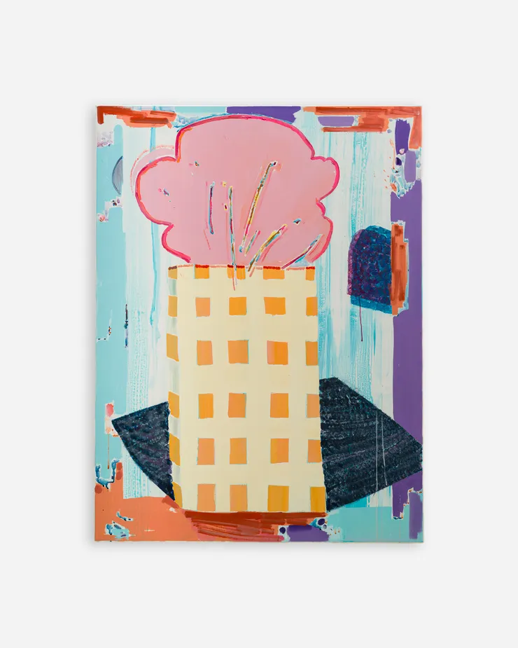 Yang-ha If There Were Just 0.1% More Affection,_1, 2026 Gouache, oil and acrylic on canvas 120 x 90 cm 47 1/4 x 35 3/8 in