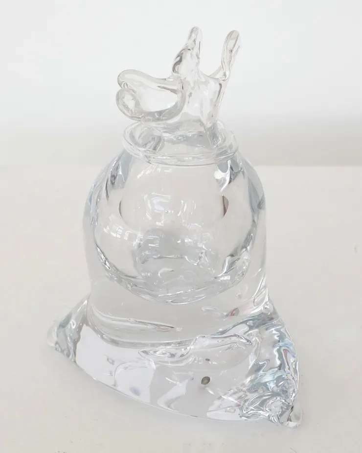 Handblown glass bottle