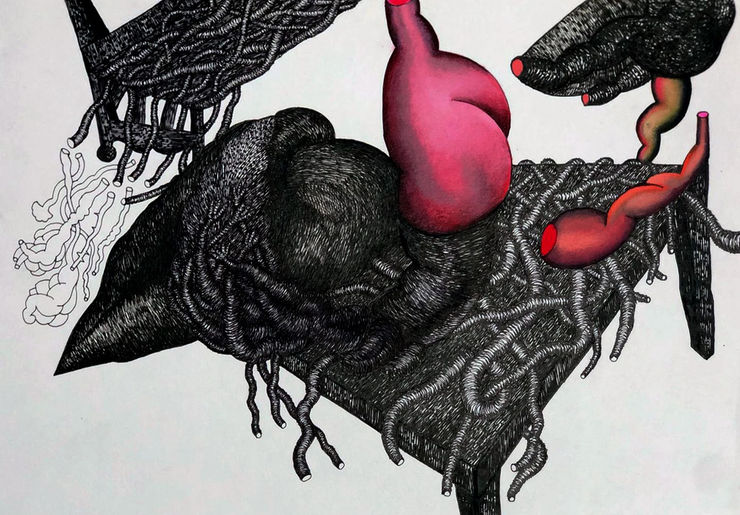 Pushpakanthan Pakkiyarajah, Blooded flowerscape, 2024-2025