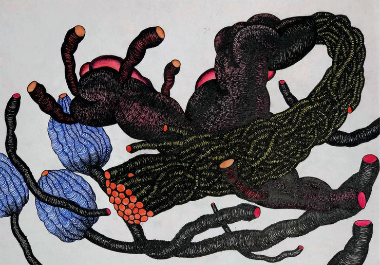 Pushpakanthan Pakkiyarajah, Blooded flowerscape, 2024-2025