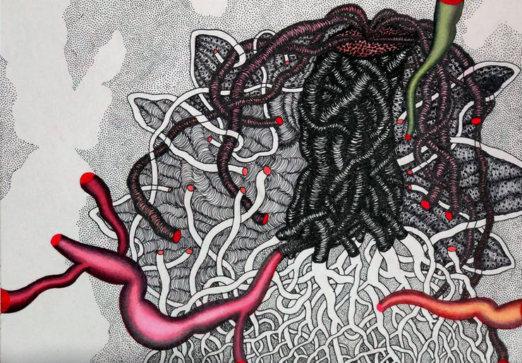 Pushpakanthan Pakkiyarajah, Blooded flowerscape, 2024-2025