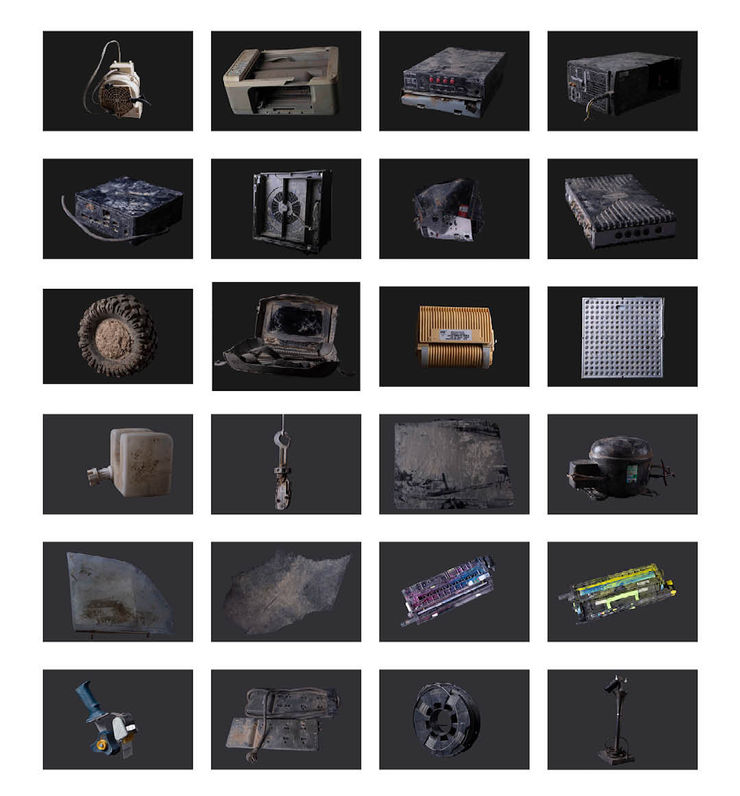 Aziz Hazara, Untitled (Bagram Field Scans), 2024