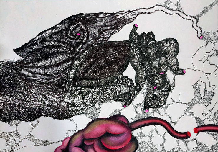 Pushpakanthan Pakkiyarajah, Blooded flowerscape, 2024-2025