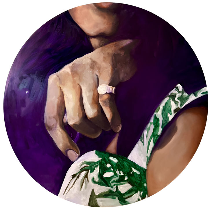 Bhasha Chakrabarti, His left hand is under my head! (after the Song of Songs), 2025