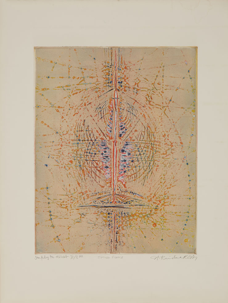 Krishna Reddy, Sitting Figure, 1972