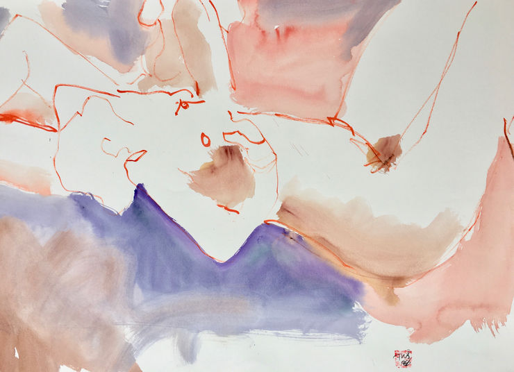 Freeman W. Butts, Untitled Studio Artwork by Freeman W. Butts (1928-1998)