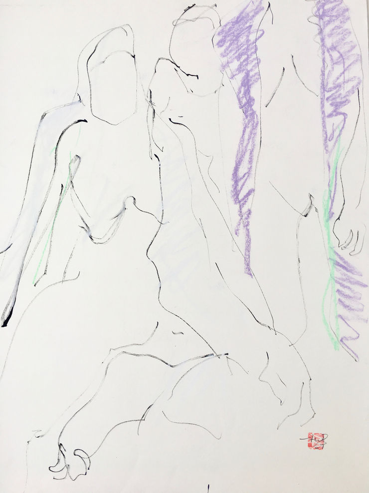 Freeman W. Butts, Untitled Studio Artwork by Freeman W. Butts (1928-1998)