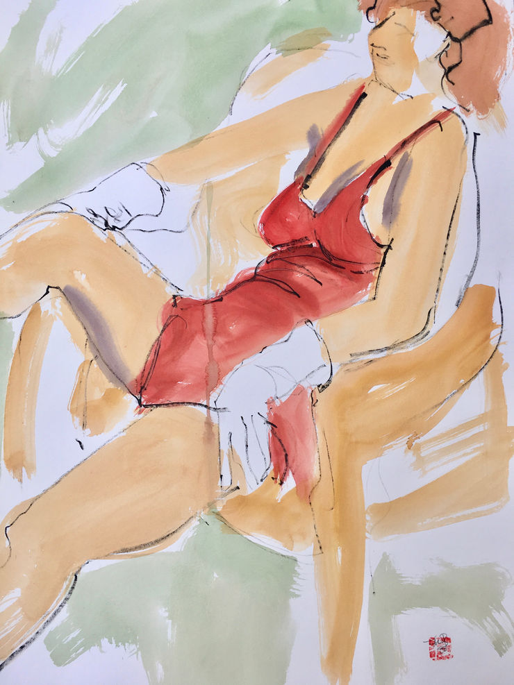 Freeman W. Butts, Untitled Studio Artwork by Freeman W. Butts (1928-1998)