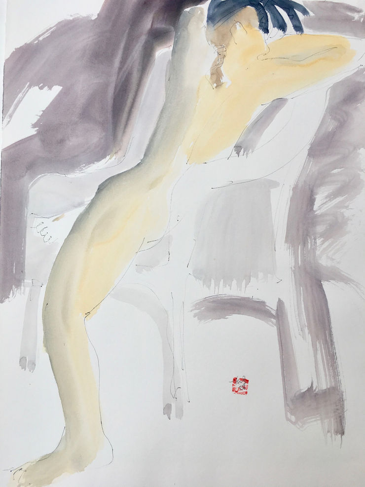 Freeman W. Butts, Untitled Studio Artwork by Freeman W. Butts (1928-1998)