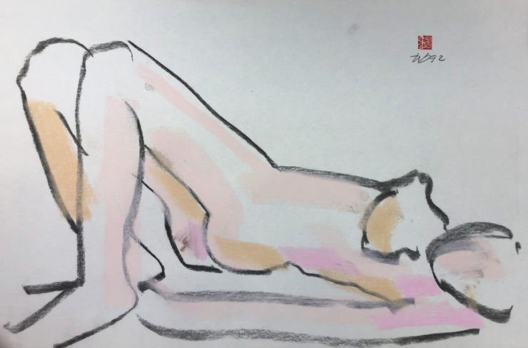 Freeman W. Butts, Figurative Artwork by Freeman W. Butts (1928-1998), 1990s