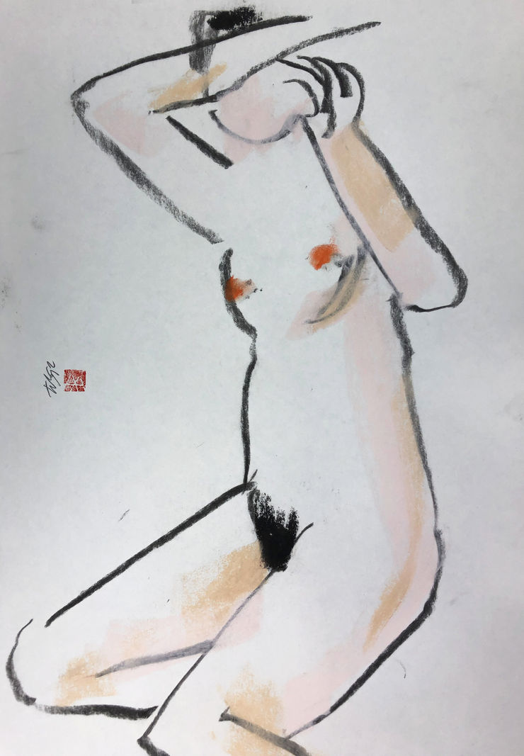 Freeman W. Butts, Figurative Artwork by Freeman W. Butts (1928-1998), 1990s