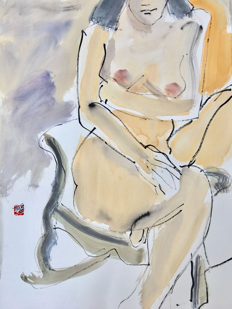 Freeman W. Butts, Untitled Studio Artwork by Freeman W. Butts (1928-1998)