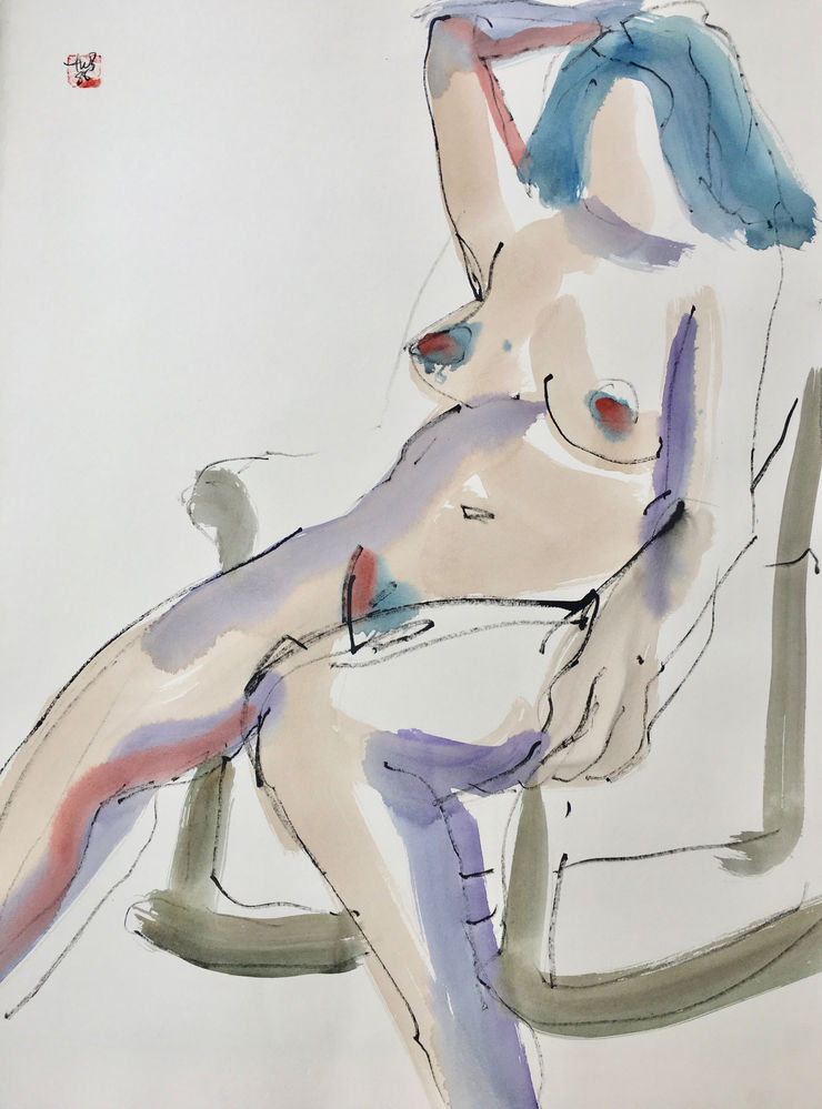 Freeman W. Butts, Untitled Studio Artwork by Freeman W. Butts (1928-1998)