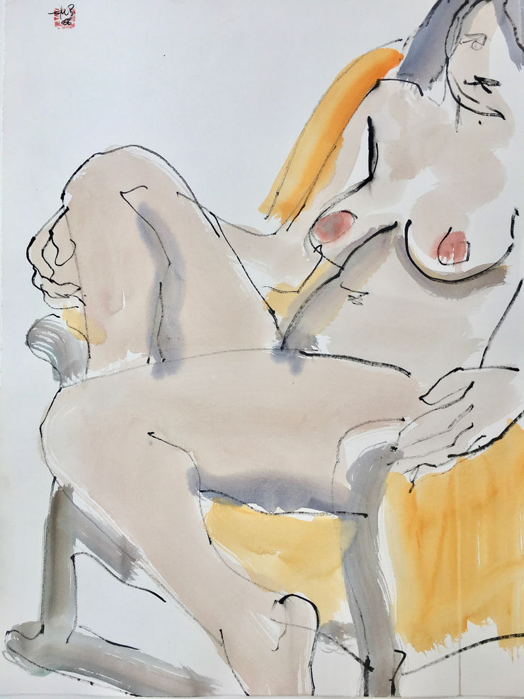 Freeman W. Butts, Untitled Studio Artwork by Freeman W. Butts (1928-1998)