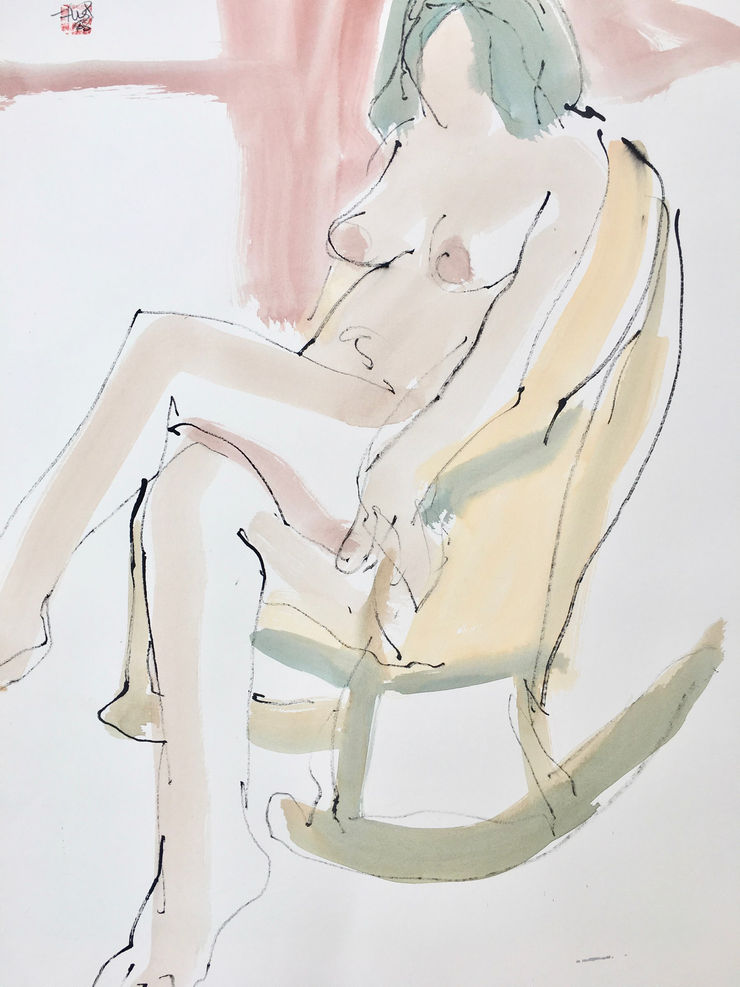 Freeman W. Butts, Untitled Studio Artwork by Freeman W. Butts (1928-1998)