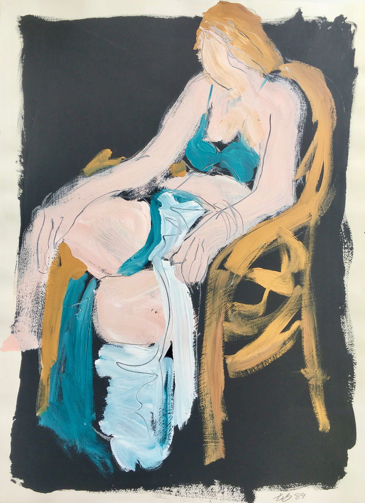 Freeman W. Butts, Untitled: Woman sitting in Chair