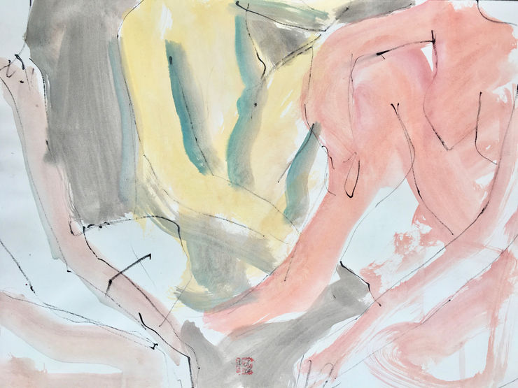 Freeman W. Butts, Untitled Studio Artwork by Freeman W. Butts (1928-1998)