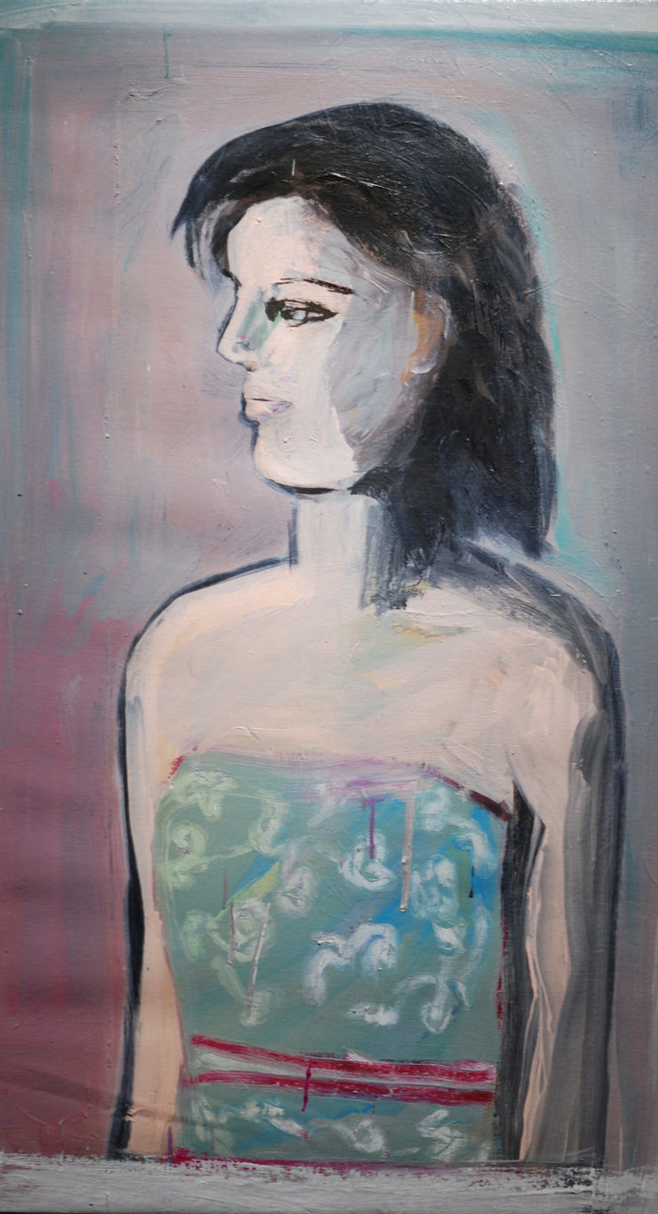 Claudia Doring Baez My Brother's Mind, 2024 Oil on canvas 43 x 24 in 109.2 x 61 cm