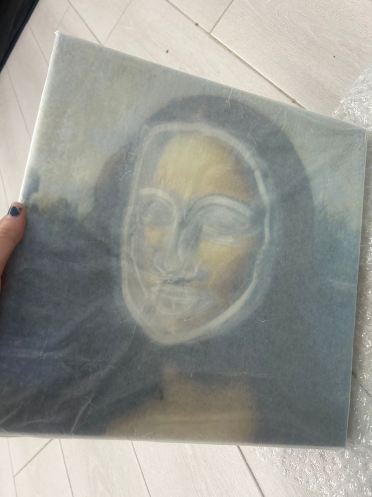 Gretchen Andrew, Mona Lisa Facetune Portrait, 1.2, 2024