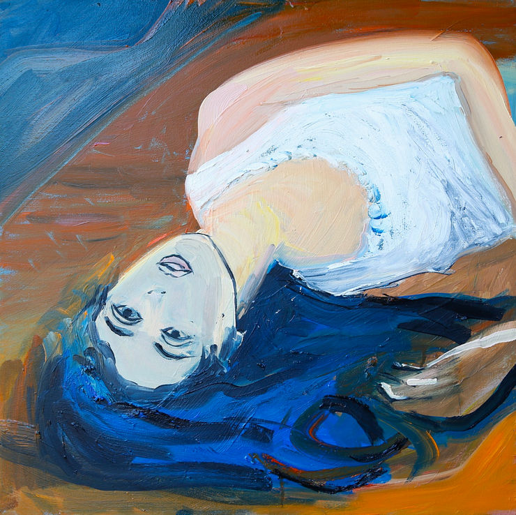 Claudia Doring Baez My Brother's Mind, Night Porter, Sylvia Elizabeth, 2024 Oil on canvas 24 x 24 in 61 x 61 cm