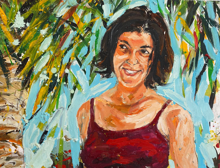 Juan Pedro Ayala, Marian con palmera al fondo, 2008