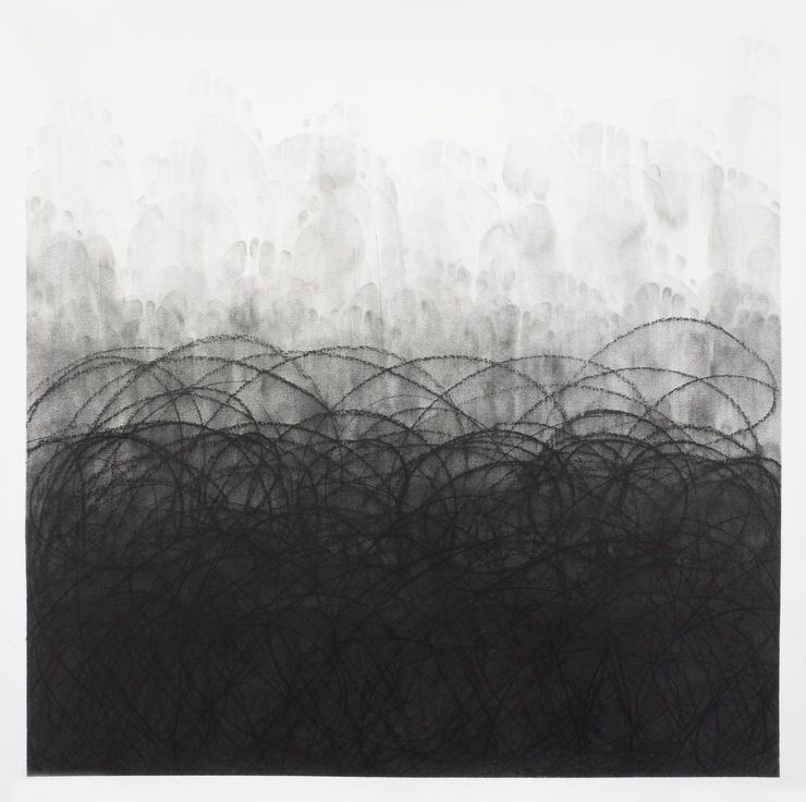 M.Lohrum, Black Field: Feet Drawings Series #1, 2023
