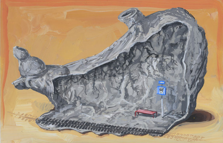 Toni van Tiel, Bushokje (naar Pieter van Gunst), 2022