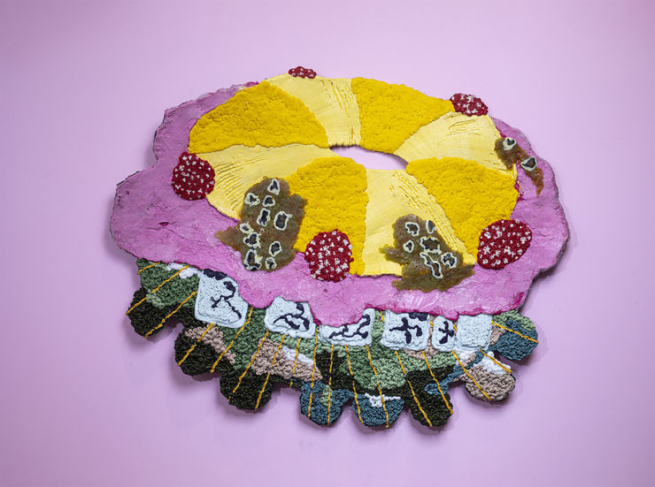 Troy Makaza, Divine Feast at GALERIE FARAH FAKHRI Abidjan, Ivory Coast