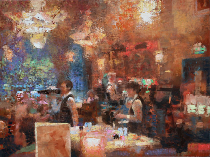 Peter Hartwig, Leidseplein schemering, 2015