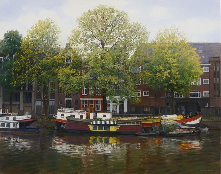 Gerard Huysman, Bomen aan de Oude Schans, 2024