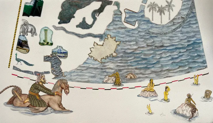 Prasad Hettiarachchi, Exit from the right, 2024